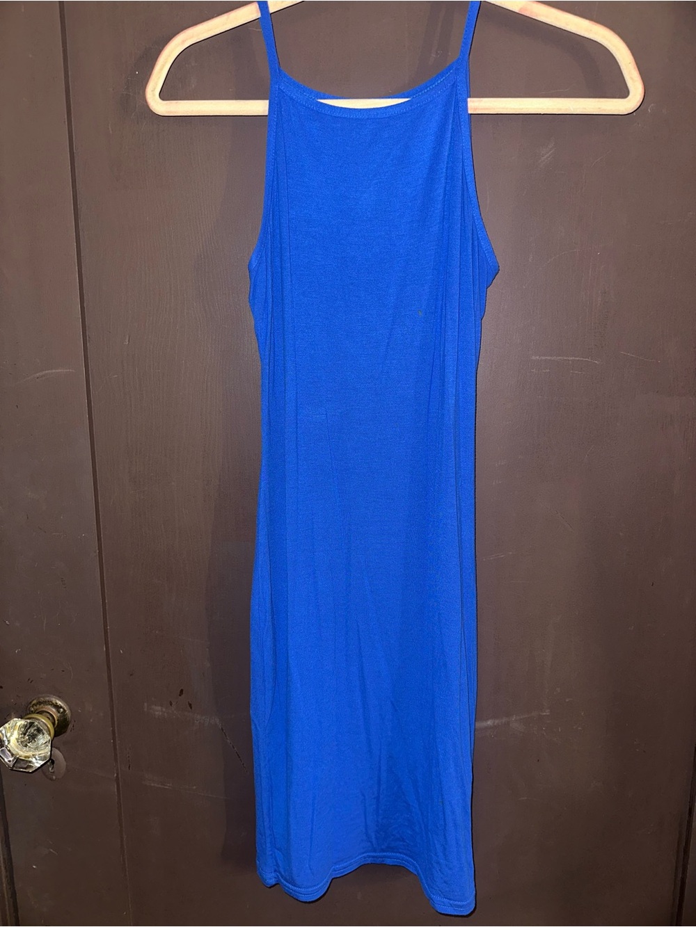 Boohoo Cobalt Blue Midi Slip Dress